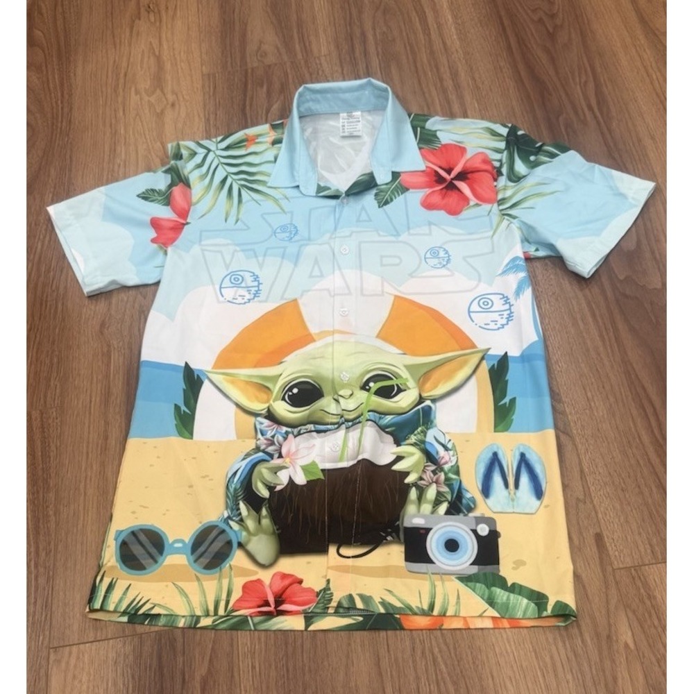 Star Wars Baby‎ Yoda Hawaiian Shirt Aloha Shirt For Men Women